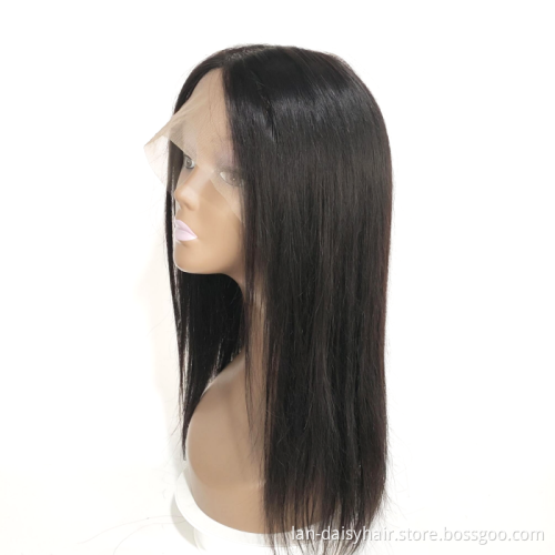 8"10"12"14"16" Inches 100% Cuticle Aligned Human Hair  Lace Front Short Middle Part Bob Wig For Black Women